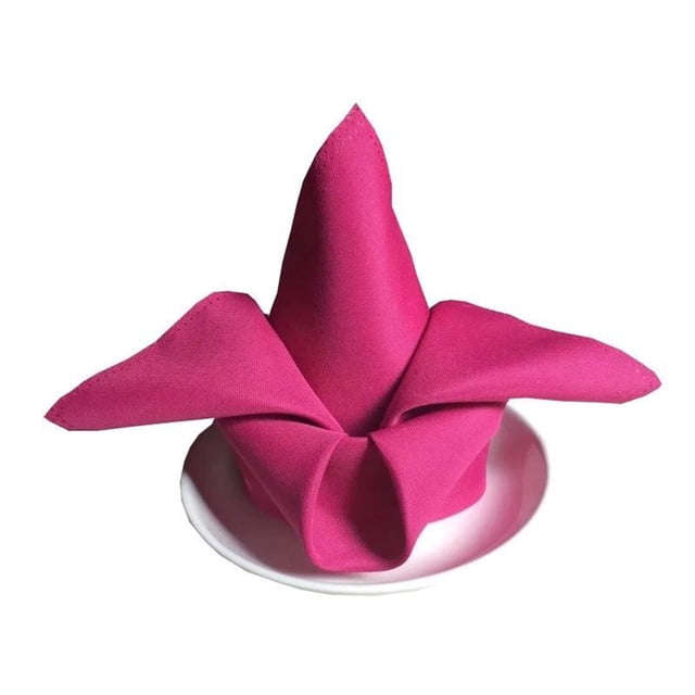 Fairnull Solid Color Napkin Reusable Washable Cloth Home Hotel Wedding Party Accessries