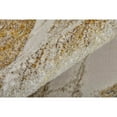 thumbnail image 6 of Feizy Aura Modern Abstract, Ivory/Taupe/Gold, 12' x 15' Area Rug Easy Care Stain Resistant Fade Resistant Industrial Watercolor Floor Rug for Living room Bedroom, 6 of 10