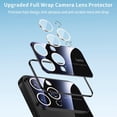 thumbnail image 5 of for iPhone 13 Pro Max Clear Case with Full Camera Lens Protector [Non-Yellowing & Support Wireless Charging] Slim Soft TPU Protective Transparent Phone Case for iPhone 13 Pro Max (Black), 5 of 9