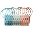 thumbnail image 1 of FRCOLOR quilt clamp Windproof Drying Clips with Rope for Clothesline Assorted Color PP Material 12pcs,7.48"X1.18"X0.51", 1 of 5