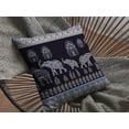 thumbnail image 3 of 16â€ Purple Ornate Elephant Indoor Outdoor Throw Pillow, 3 of 4