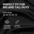 thumbnail image 3 of BILLIONHATS 3 Pack of Mens Plus Size Tees Sizes Big & Tall Cotton Tshirt in Assorted Color of T-Shirts 4X-Large, 3 of 7
