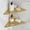 Brushed Golden, variant on Corner Shower Shelf Brushed Nickel, 304 Stainless Steel 11.5” Recessed Corner Shelf Bathroom for Tiled Wall, Floating Shower Shelves Shampoo Holder, No Drilling, 2 Pack