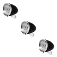 thumbnail image 4 of pitrice Vintage LED Bicycle light Road Waterproof Cycling Front Light Battery Operated Lamp Riders Gift Equipment Biking 200LM Black Without Visor 3Set, 4 of 6