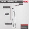thumbnail image 7 of Delta 58820 Emerge 26" Round Shower Column - Stainless Steel, 7 of 7
