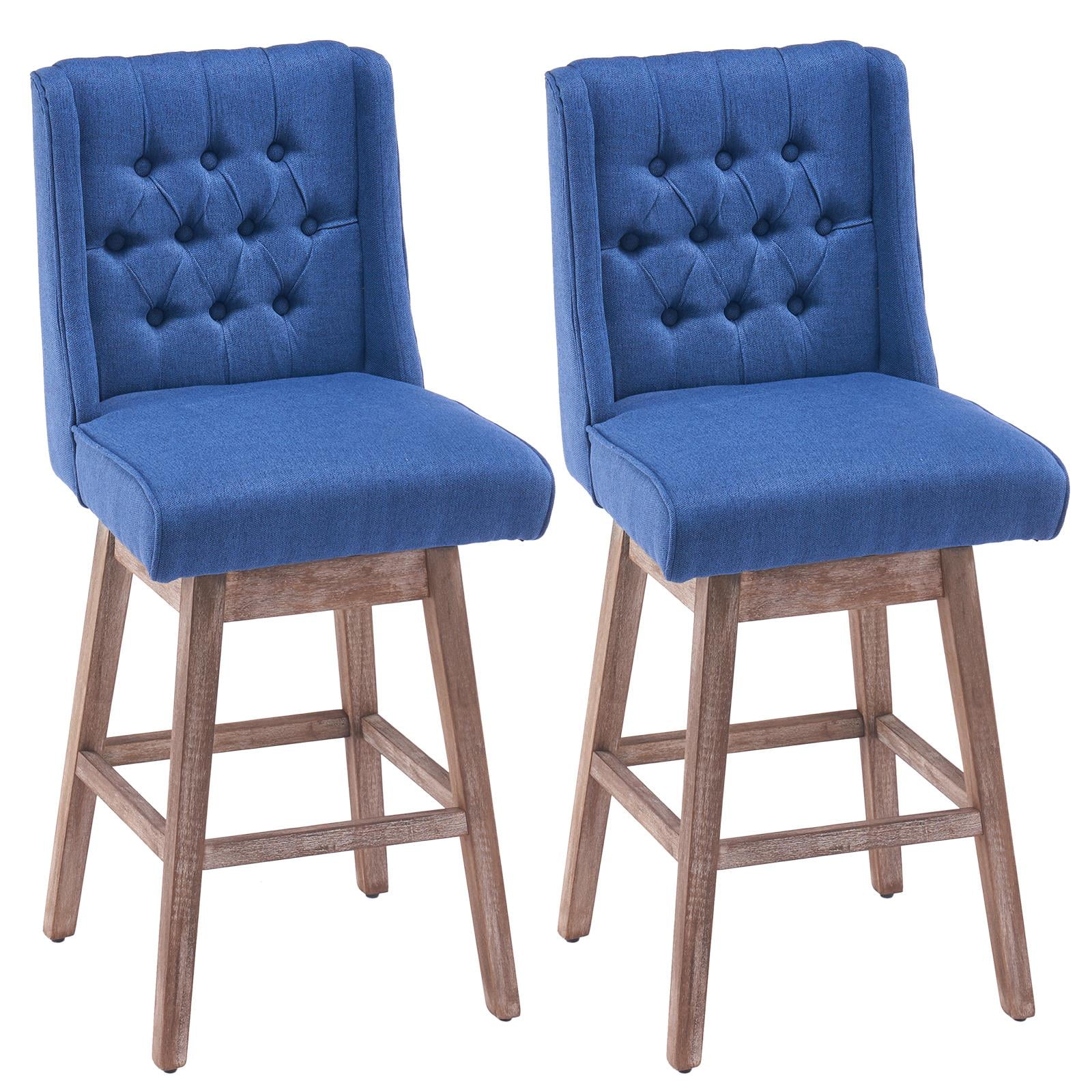 Ktaxon Modern Bar Stools Set of 2, 360 Degree Swivel Bar Chairs