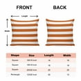 thumbnail image 6 of Decorative Throw Pillow Covers 18x18 Inch Set of 2 Classical Stripe Home Decor Pillow Cases for Couch, Orange Cushion Case for Living Room Bedroom Bed Car Chair, 6 of 9
