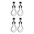 thumbnail image 4 of Bearachild Lamp Shade Lights Bulb Adapter Clip, with  Finial Shade Attaching Top Negro 2 piezas 2piezas, 4 of 5