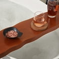 thumbnail image 6 of Natural Borwn Wood Tub Tray 32 Inch W x 8 Inch D x 2.25 Inch H, Organic Wood Bathtub Tray, Organic Brown Wood Bath Caddy Tray, Bath Caddy over Bathtub, for Bathroom, 6 of 10