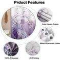 thumbnail image 4 of Purple Shower Curtain, Abstract Marble Shower Curtain for Bathroom Waterproof Fabric Shower Curtain Set with Hooks 72x72 inches, 4 of 8