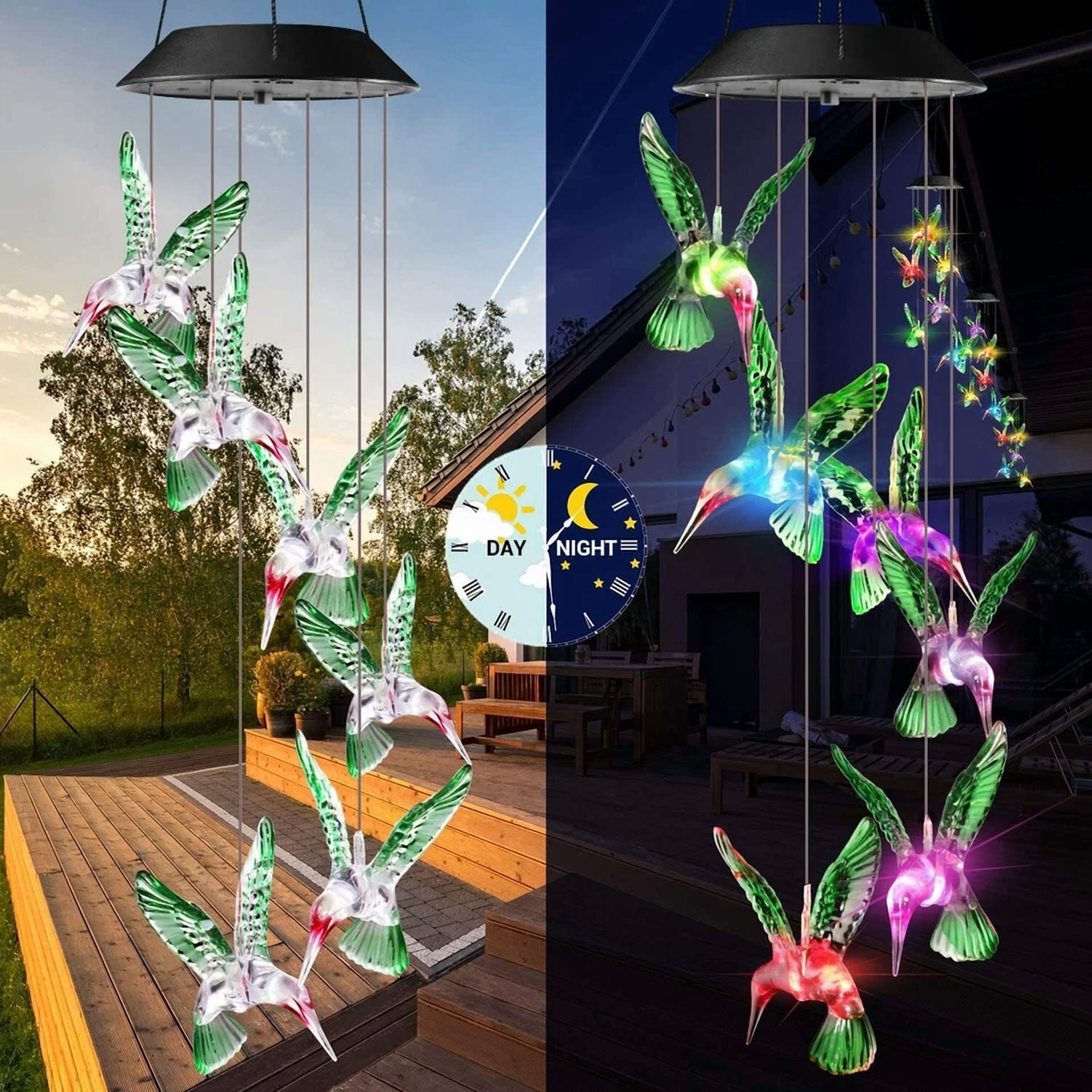 BUTTERFLY- Solar Wind Chimes Decoration For Party, Garden, Yard, Patio