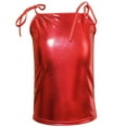 thumbnail image 4 of BOOMNY Toddler Girls Sparkly Tank Tops Sleeveless Dance T Shirts for Girls Metallic Shiny Elegant Slim Fit Party Stage Performance Tops, 4 of 4