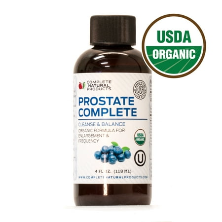 Prostate Support Complete - Natural Organic Liquid Health Supplements & Formula for (Best Organic E Liquid 2019)