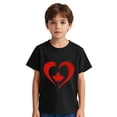 thumbnail image 5 of THDHVS Girls Summer T-Shirts,Summer Casual Tops for Kids,Girls Short Sleeve Heart Print T-Shirts Casual Cotton Tee Tops Blouse Black 3-4 Years, 5 of 7
