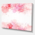 thumbnail image 3 of Designart ' Abstract Splashes of Pink Flowers II ' Modern Canvas Wall Art Print, 3 of 4