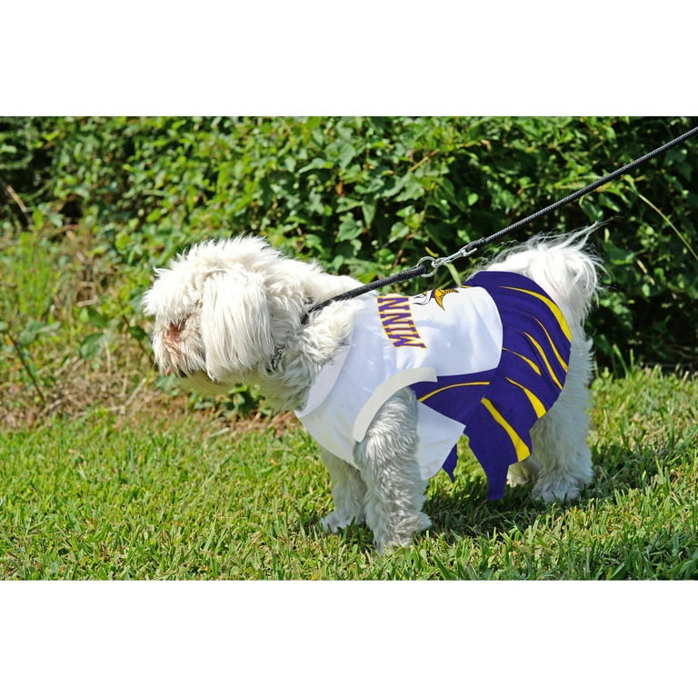 Pets First NFL Minnesota Vikings Cheerleader Outfit, 3 Sizes Pet Dress  Available. Licensed Dog Outfit 