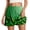 4-Green, variant on St. Patrick's Day Pattern Printing Mini Skorts for Running Yoga and Fitness Comfortable Stretch High Waist Workout Skirts with Built in Shorts 18-Purple XL