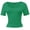 Green, variant on Women's Scoop Neck Short Sleeve Crop Tops Slim Fit T-Shirts