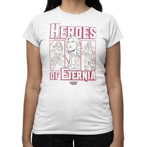 Masters Of The Universe Movie Heores Of Eternia Panels Women's T Shirt (White, S-XXL)
