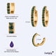 thumbnail image 4 of Aretes Mujer Oro 14k tipo Arracadas,  LuckyLy Acero Inoxidable con Baño Oro 14k y Zirconia Cúbica – Joyería para Mujer Ideal como Regalos para Mujer Cumpleaños y Regalos para Mamá, Modelo esmeralda, 4 of 5