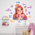 thumbnail image 1 of Adhesivos de pared con cita inspiradora y motivacional de la princesa, 1 of 4