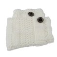 thumbnail image 2 of Moclever Winter Crochet Knit Leg Warmers, Leg Warmers for Women 1 Pair One Size Fits All, White, 2 of 10