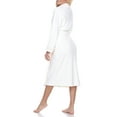 thumbnail image 3 of White Mark Women's and Women's Plus Super Soft Lounge Robe, 3 of 8
