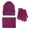Purple, variant on ZSQDM Women or Men Autumn Winter Warm Cute Hat Scarf Gloves Slouchy Three Pieces Winter Snow Knit Cap Screen Mittens Scarves Sets Women beanie Richardson 112 Trucker Hat Scarf Hat or Gloves Cap Gun