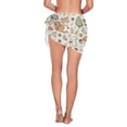 thumbnail image 3 of Beach Mini Dress Squirrel Bunny Acorns Mushrooms Swimsuit Coverup for Women Swimwear Cover Ups Short Triangle Beach Skirt M, 3 of 8