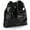 Black, variant on Women Drawstring Bucket Tote Crossbody Bag, Soft Leather Woven Bucket Shoulder Handbags
