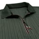 thumbnail image 5 of Blusa de Manga Corta para Hombre Bloque Botones de Color Turndown Collar Superior, Mezcla Transpirable de Rayón Poliéster para Al Aire Libre, 5 of 7