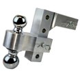 thumbnail image 1 of Uriah Products Adjustable Aluminum Hitch Mount with 2" & 2.31" Balls, Silver, 1 of 7