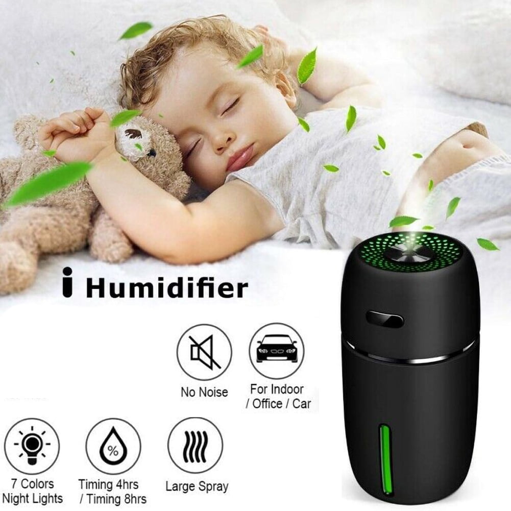 USB Home Car Air Humidifier Aroma Difuser 200ml Air Purifier for Baby Room