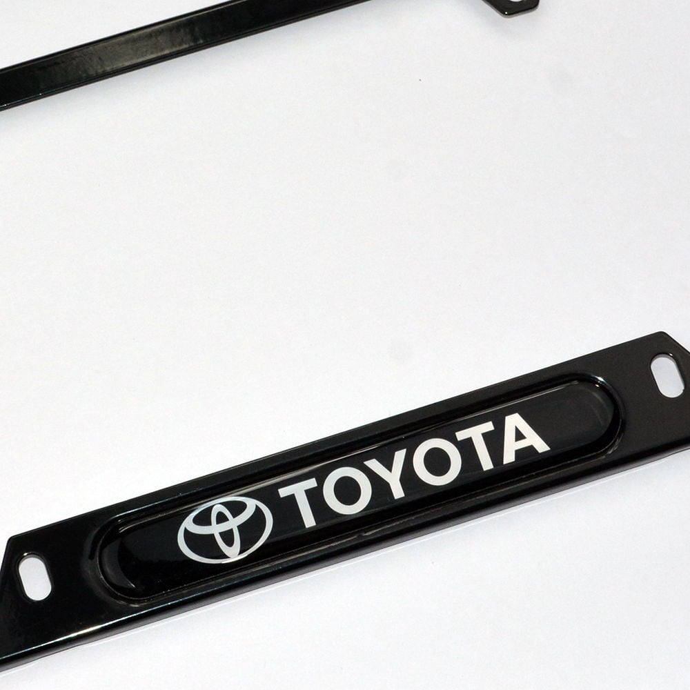 Toyota License Plate Silver/Black NEW!! 