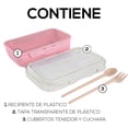 thumbnail image 4 of Lonchera Práctica de 800ml | Fiambrera con Cubiertos | Hermética | Ideal para Oficina o Escuela | Caja de Almuerzo apta para Microondas…, 4 of 5