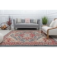 thumbnail image 4 of Stratford AM50A Pheasant Dark Abstract Vintage Red Area Rug, 8'0"X10'0", 4 of 6
