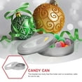thumbnail image 3 of 6pcs Empty Tins Cookie Tins with Lids Holiday Tin Box Round Packing Boxes, 3 of 5