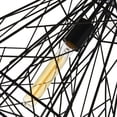 thumbnail image 6 of CWI Lighting Bagheera 1 Light Down Contemporary Metal Pendant in Black, 6 of 6