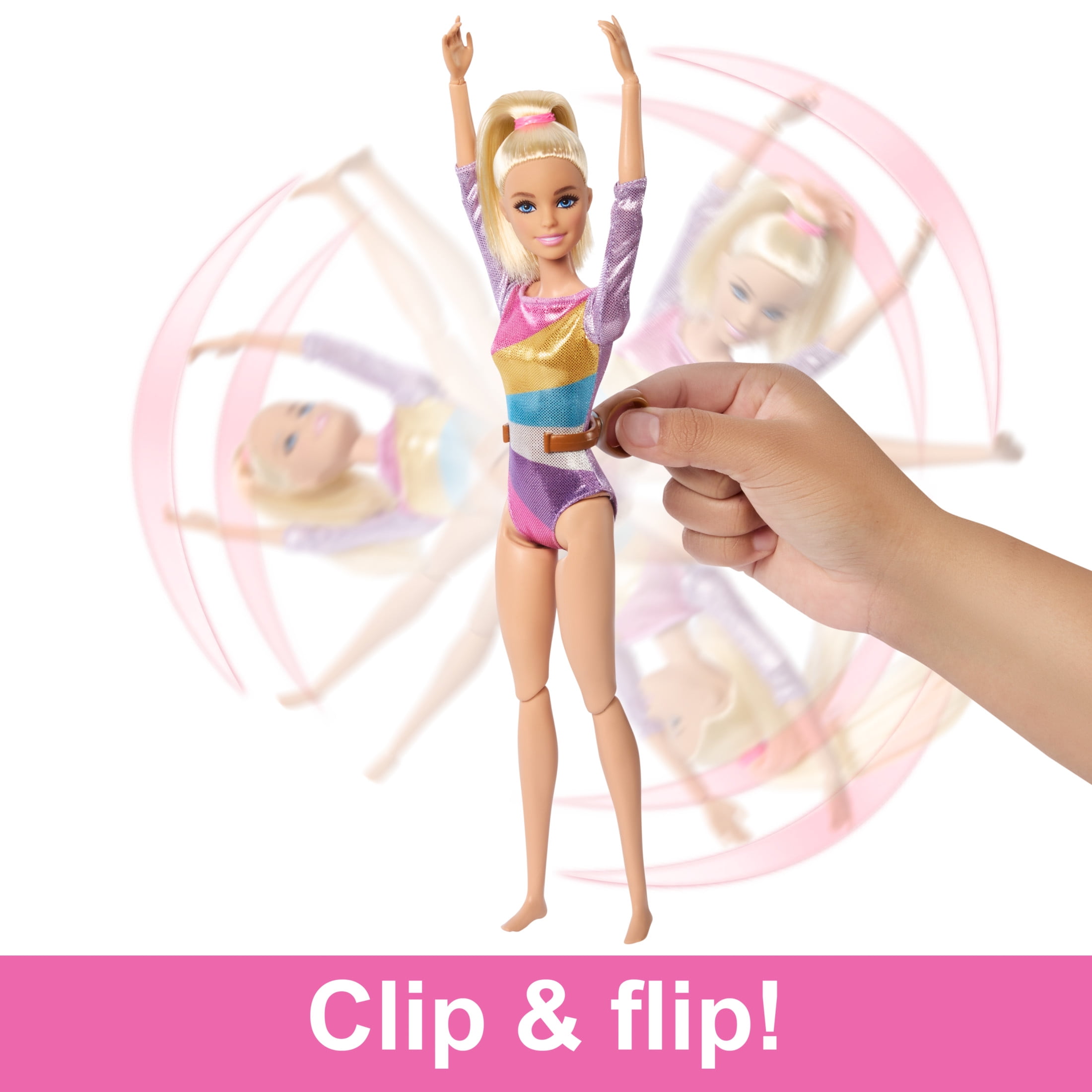 Barbie Gymnastics Playset with Blonde Fashion Doll & Accessories, 3 Years & up, Multicolor Toy  (图3)