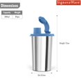 thumbnail image 2 of Vaso con pajita Signoraware Mini de acero inoxidable con estilo | Hermético y a prueba de fugas | Diseño elegante y compacto | Ideal para la oficina, la escuela, el gimnasio y actividades al aire libr, 2 of 2