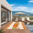 thumbnail image 3 of Fall Outdoor Rug for Patio/Deck/Porch, Non-Slip Large Area Rug 5 x 8 Ft, Orange Blue Pumpkins Thanksgiving Farmhouse Maple Leaf Indoor Outdoor Rugs Washable Area Rugs, Camping Rug Carpet Runner, 3 of 8