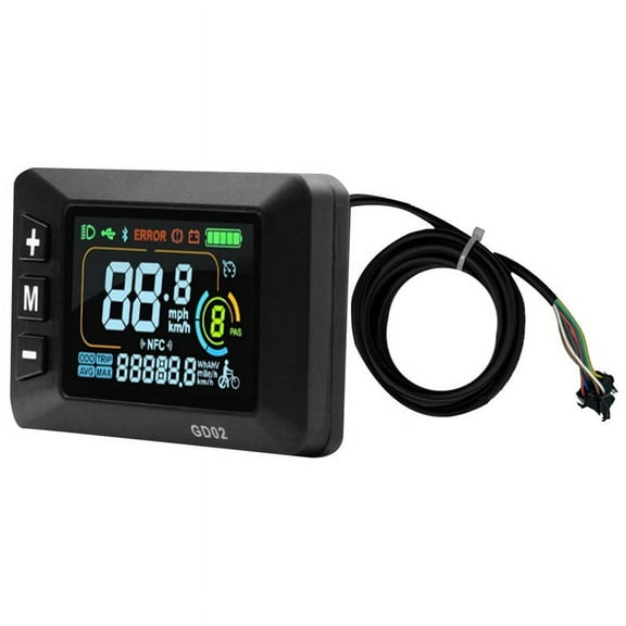 LCD-GD02 Electric Bike LCD Display Meter Dashboard Panel 24V 36V 48V 52V 60V for Scooter SM5 2PIN