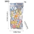 thumbnail image 3 of Meggemo 50 Pcs 0.79x0.98 Inch Easter Mini Egg Ornament Small Decor Pendant for Tree Wreath Gift Bag Spring Holiday Party, 3 of 4