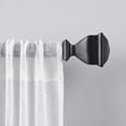 thumbnail image 2 of Exclusive Home Curtains Napoleon 1" Curtain Rod and Finial Set, 36"-72", Matte Black, 2 of 4