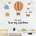 thumbnail image 2 of Adhesivo de pared con forma de globo aerostático «You Are My Sunshine», 30 x 90 cm, 2 of 4
