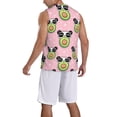 thumbnail image 5 of Easygdp Panda Avocado Men's Mesh Basketball Jersey Quick Drying Sleeveless Shirts Fitted Muscle Tank Tops Sport Round Neck T-Shirt - 4X-Large, 5 of 9