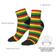 thumbnail image 4 of Uemuo Music Colors 1 Printed Crew Socks, Moisture-Wicking Socks, Athletic Socks for Men Breathable Cushion Socks Casual Sport Socks for Running Traveling, 4 of 6
