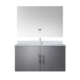 thumbnail image 2 of Durable and Spacious - 36-inch Dark Grey Bath Vanity with White Quartz Top and LED Mirror for Long - lasting Bathroom Use, 2 of 5