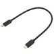 thumbnail image 2 of Cable USB 3.1 de carga rápida de 10 Gbps de tipo C a tipo C, ABS, macho de tipo C a macho de tipo C para MacBook Pro y Huawei (0,3 m, 1,0 pies), 2 of 5
