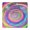 Colorful Tie Dye, variant on Rainbow Tie Dye Mandala Pattern Square Fitted Tablecloth with Elastic Edge,Square Table Cover,Washable Elastic Table Cover for Home Kitchen Party Decor 34"x34"